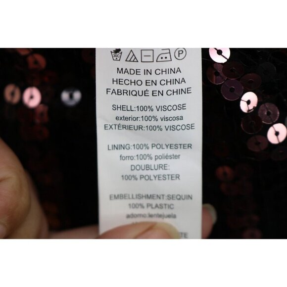 Michael Kors Allover Sequins Jumpsuit-Size Small-Pockets-Evening-Party-Belted - Picture 6 of 13